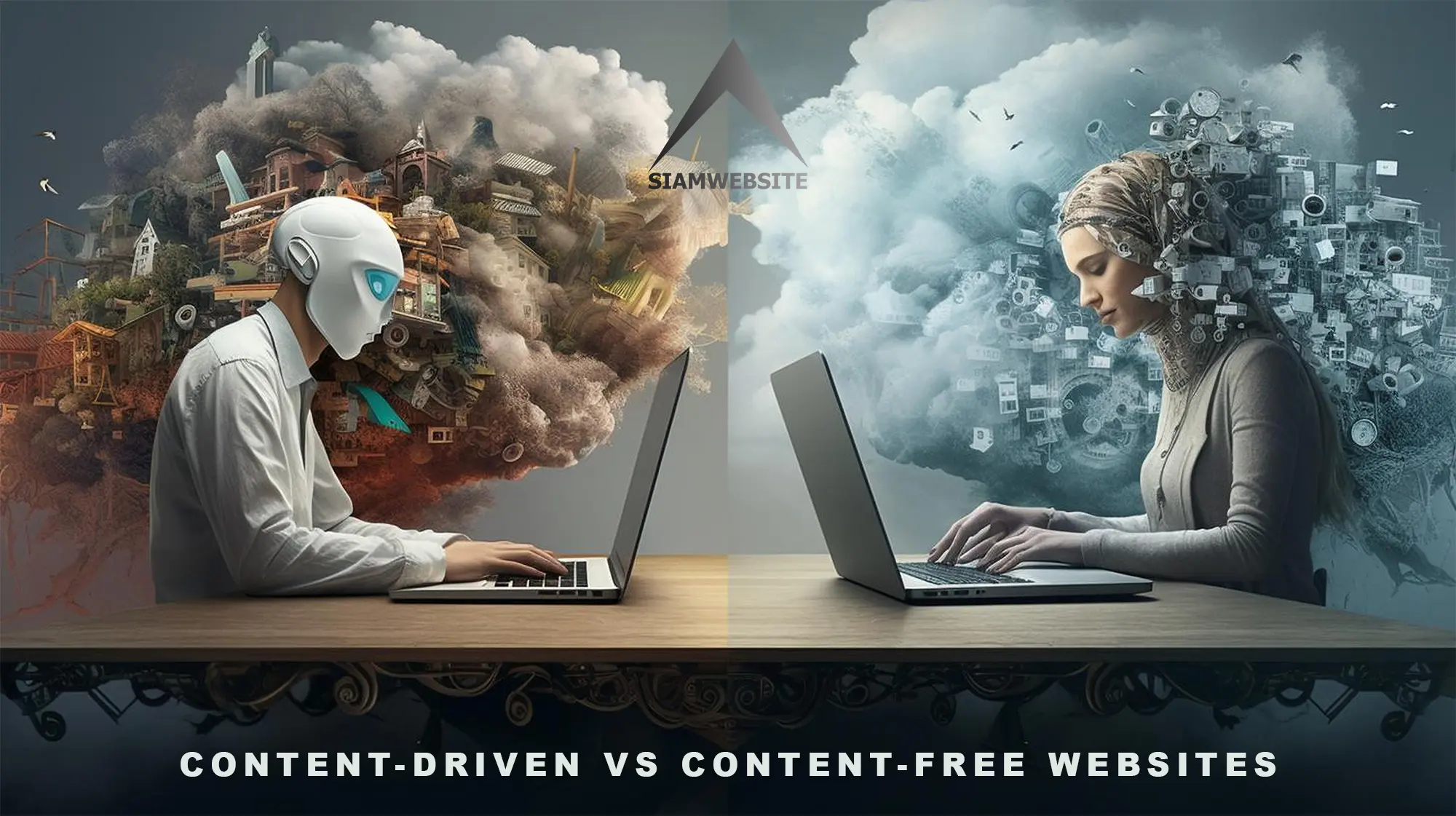 รับทําเว็บไซต์ เว็บขยายสายงาน CONTENT-DRIVEN VS CONTENT-FREE WEBSITES | TTT-WEBSITE 